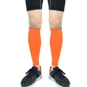 1 Pair Sports Breathable Compression Calf Sleeves Riding Running Protective Gear, Spec: L (Orange)