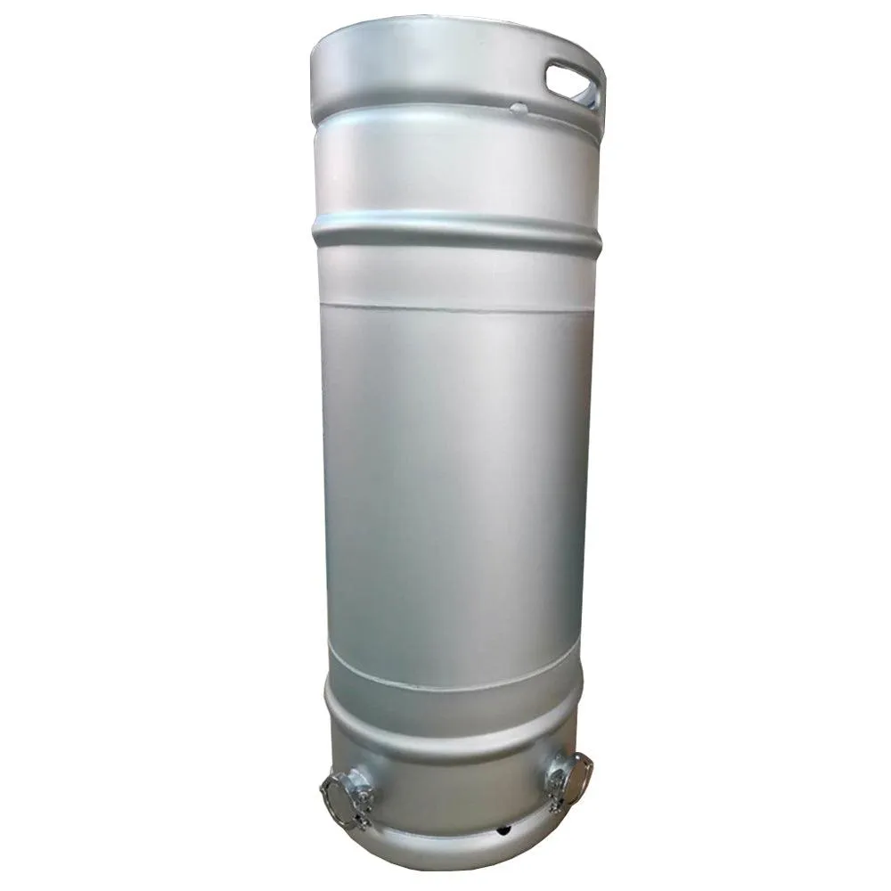 118L Kegmenter with 4inch Flat Lid , Airlock and 2inch end cap