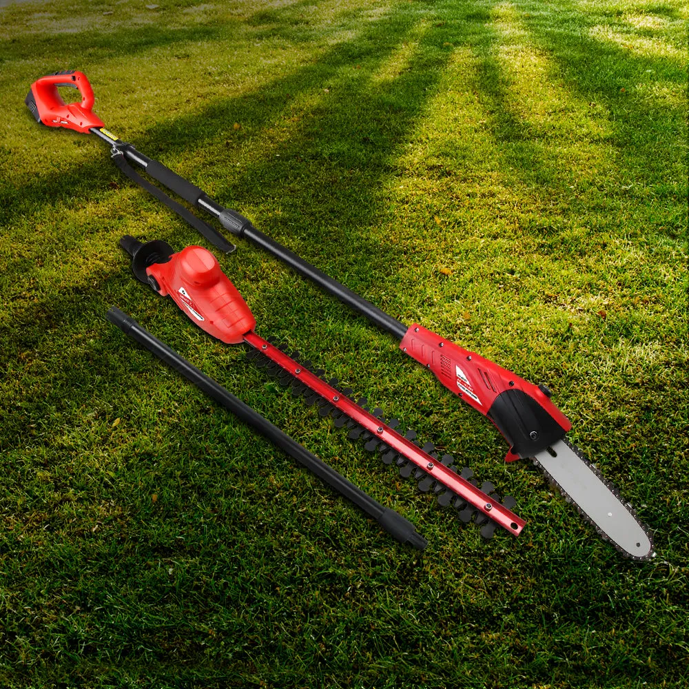 2 in 1 Cordless Chainsaw Trimmer Electric Pole 20V 1500mAh Lithium