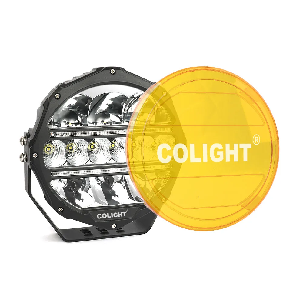 9inch Round L5 Series Offroad LED Driving Light With White&Yellow DRL