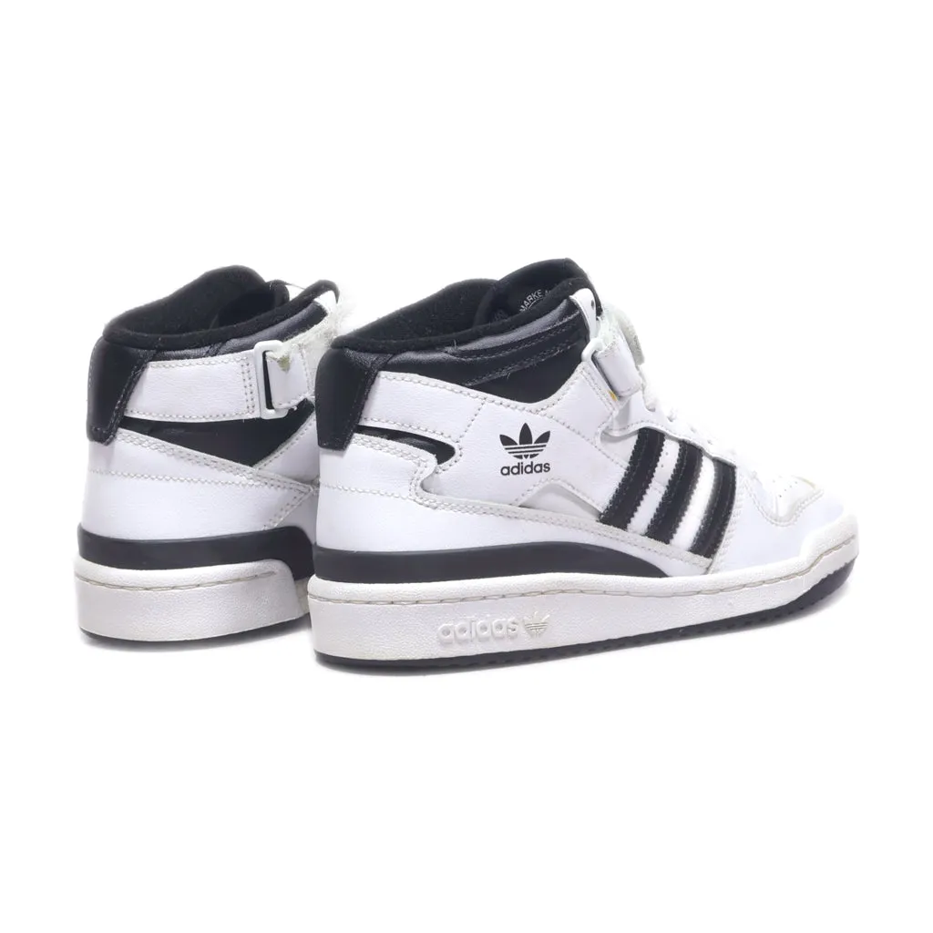 Adidas Forum Mid High-Top Sneakers Leather White Colour For Women