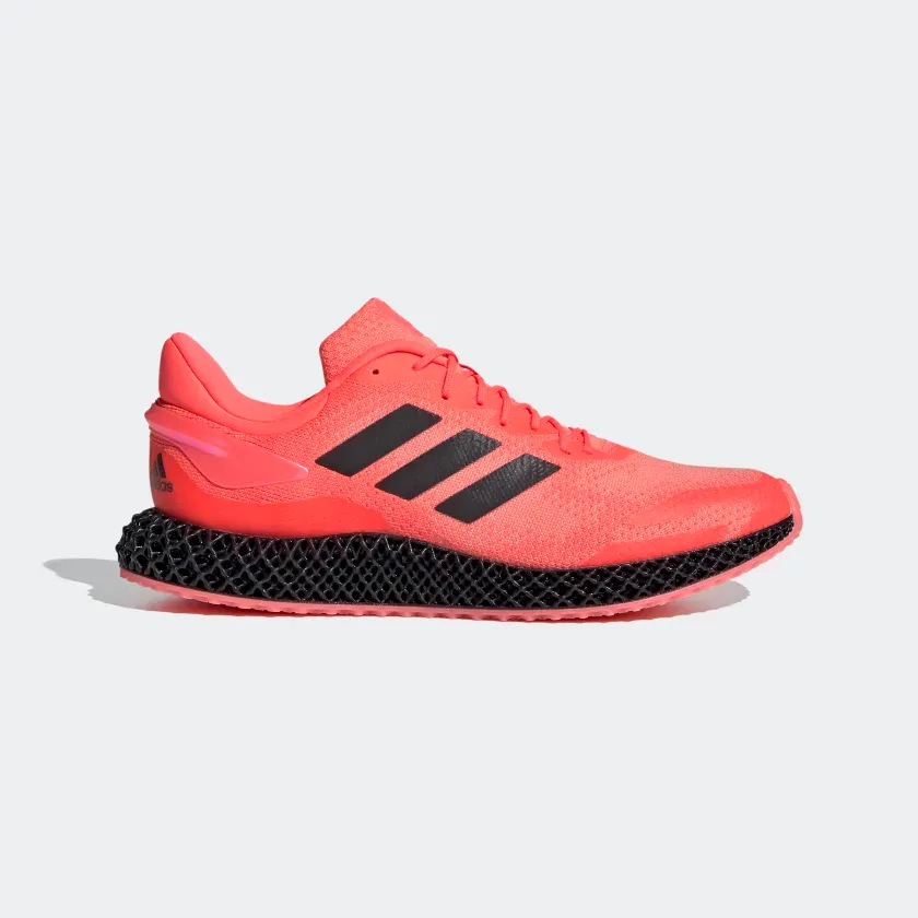 Adidas Unisex 4D Run 1.0 Shoes - Signal Pink / Core Black / Light Flash Orange