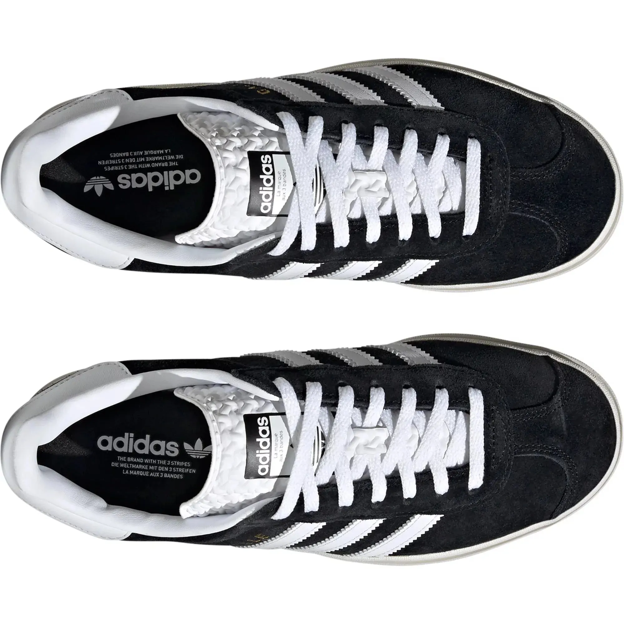 Adidas Women's Gazelle Bold Shoes - Core Black / Cloud White