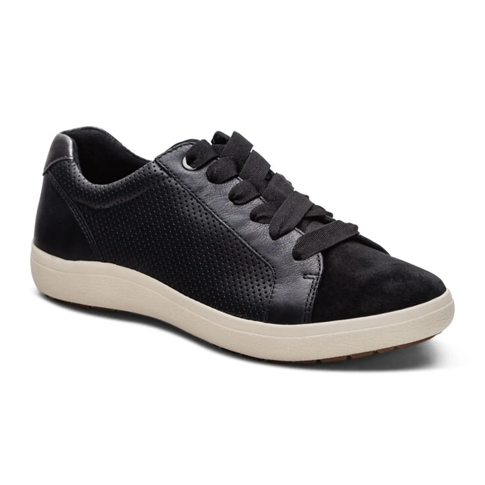 Aetrex Courtney Lace Up Sneaker (Women) - Black