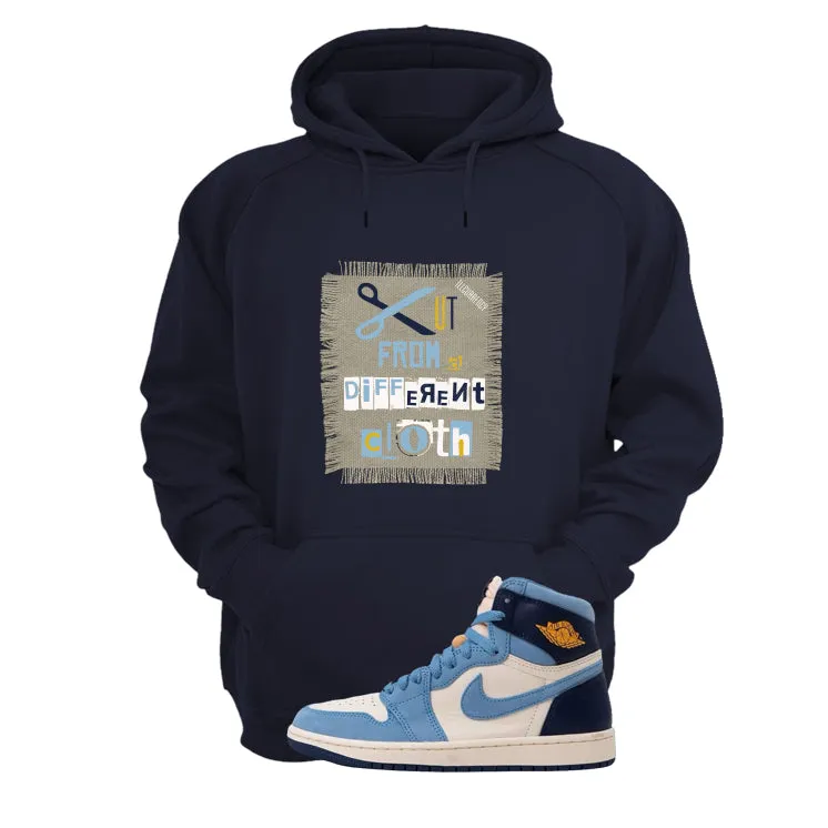 Air Jordan 1 High OG WMNS First in Flight Navy Blue T-Shirt (Cut from a different cloth)| illcurrency