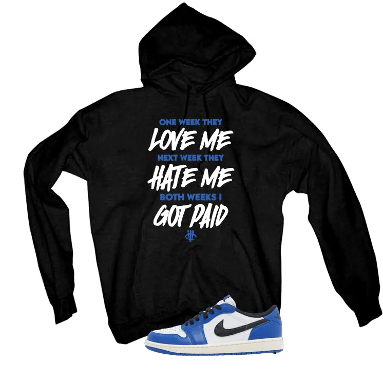 Air Jordan 1 Low OG Game Royal Black T-Shirt (Paid)| illcurrency