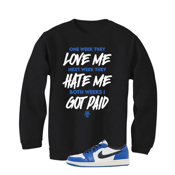 Air Jordan 1 Low OG Game Royal Black T-Shirt (Paid)| illcurrency