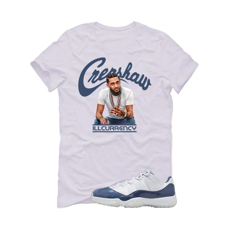 Air Jordan 11 Low Diffused Blue White T-Shirt (Crenshaw)| illcurrency