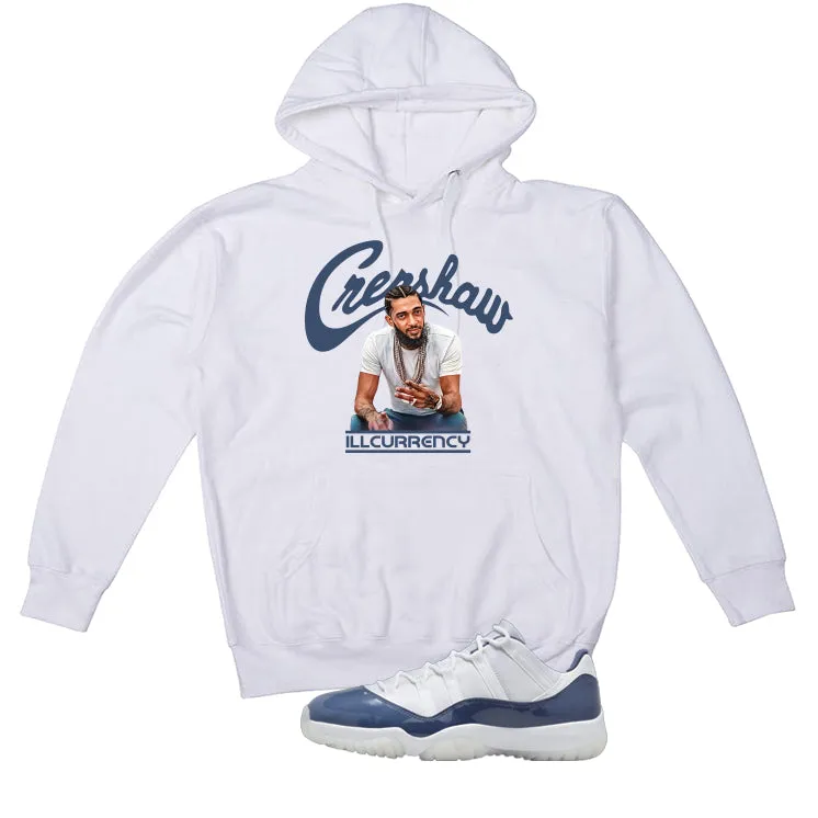 Air Jordan 11 Low Diffused Blue White T-Shirt (Crenshaw)| illcurrency