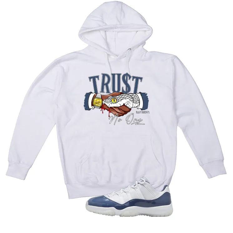 Air Jordan 11 Low Diffused Blue White T-Shirt (TRUST NO ONE)| illcurrency