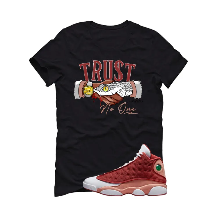 Air Jordan 13 Dune Red Black T-Shirt (TRUST NO ONE)| illcurrency