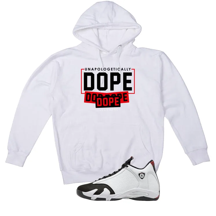 Air Jordan 14 Black Toe White T-Shirt (DOPE)| illcurrency