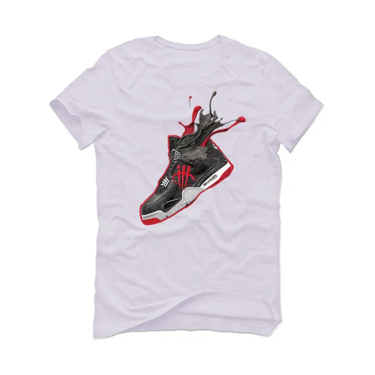 AIR JORDAN 4 “BRED REIMAGINED” 2024 | ILLCURRENCY White T-Shirt (SPLASH 4)