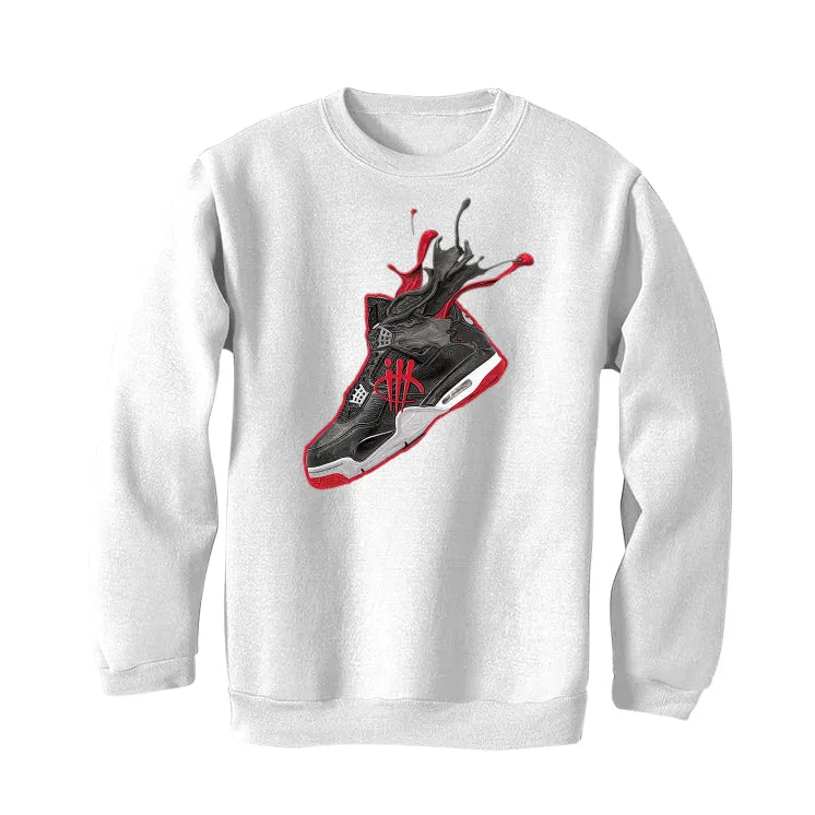 AIR JORDAN 4 “BRED REIMAGINED” 2024 | ILLCURRENCY White T-Shirt (SPLASH 4)