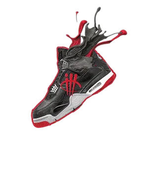 AIR JORDAN 4 “BRED REIMAGINED” 2024 | ILLCURRENCY White T-Shirt (SPLASH 4)