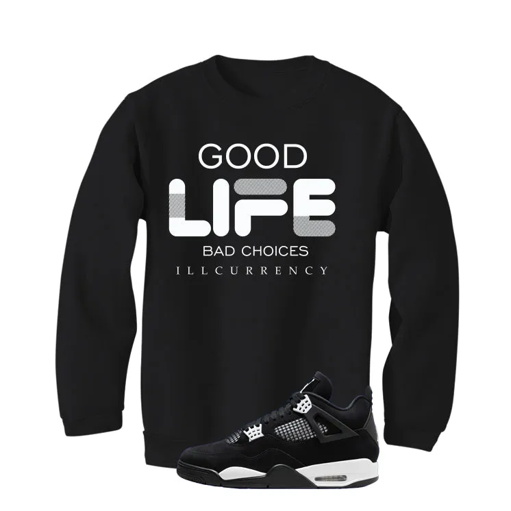 Air Jordan 4 White Thunder Black T-Shirt (Bad Choices)| illcurrency