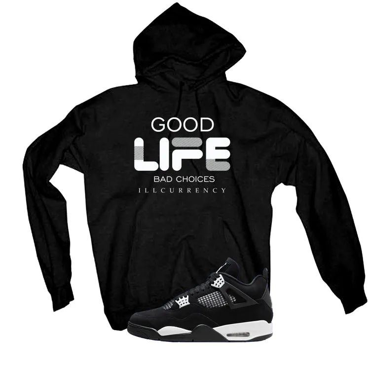 Air Jordan 4 White Thunder Black T-Shirt (Bad Choices)| illcurrency