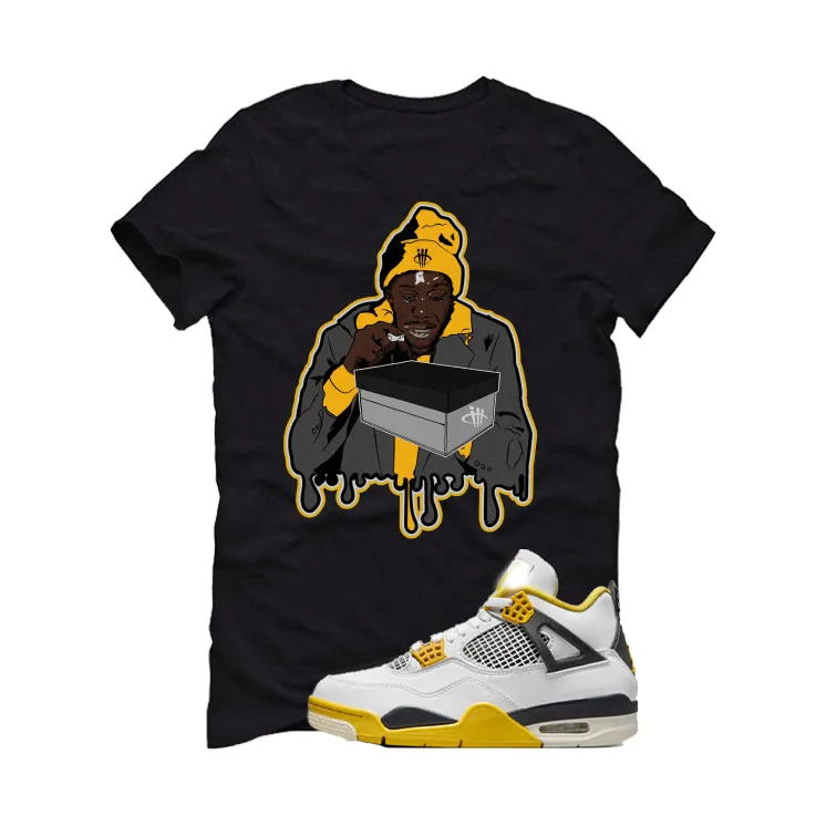 Air Jordan 4 WNNS “Vivid Sulfur” | illcurrency Black T-Shirt (UNCENSORED)