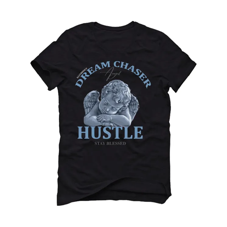 Air Jordan 7 “Chambray” | illcurrency Black T-Shirt (Dream Chaser Angel)