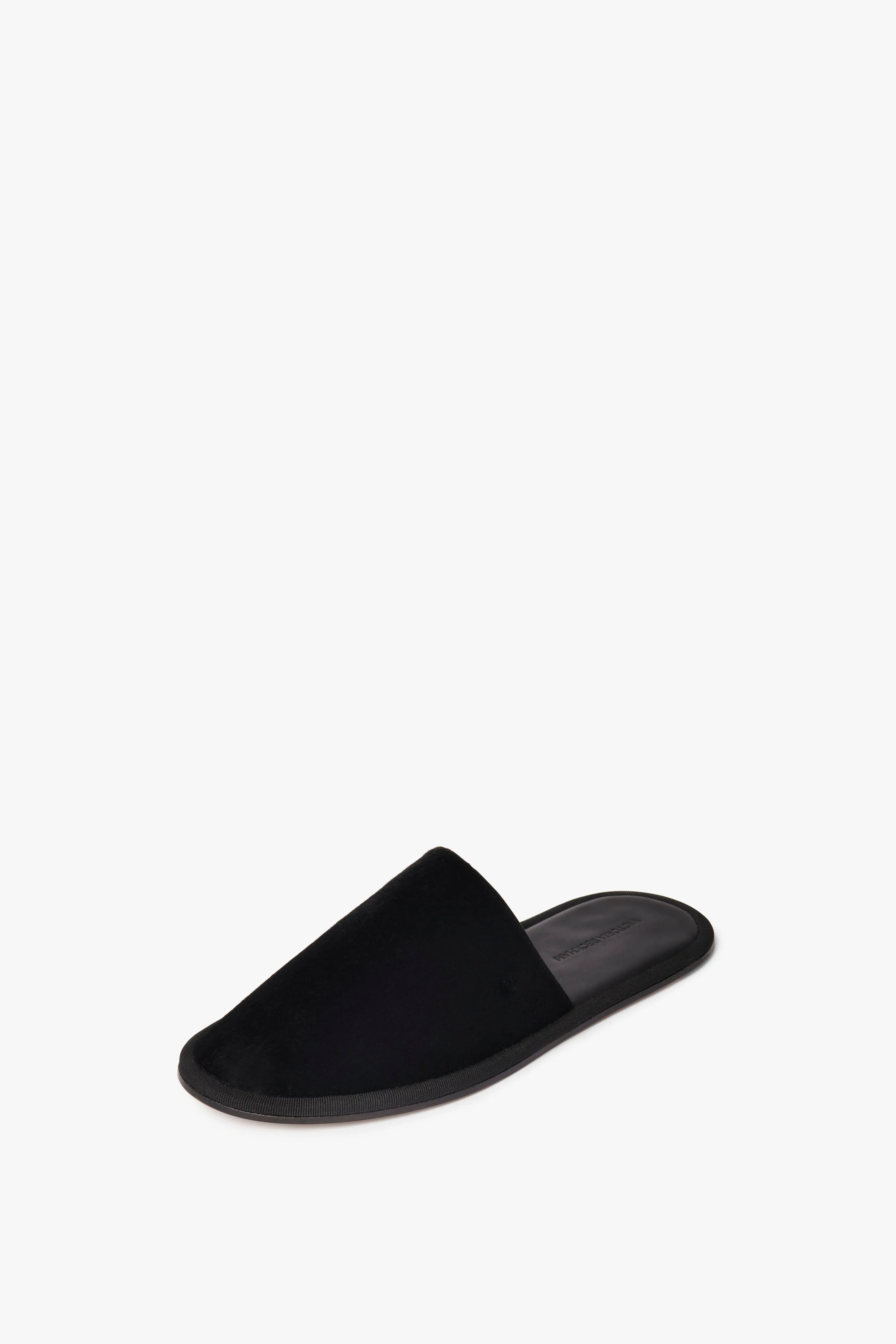 Amelia Leather Mule in Black