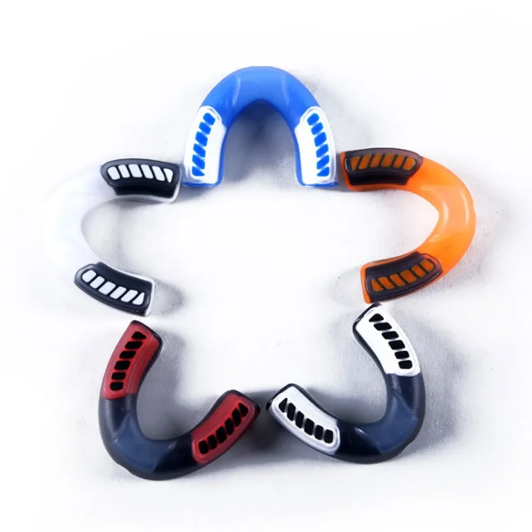 Anotherboxer Taekwondo Sanda Boxing Single-Sided Mouthguards, Size:L(Orange Black)