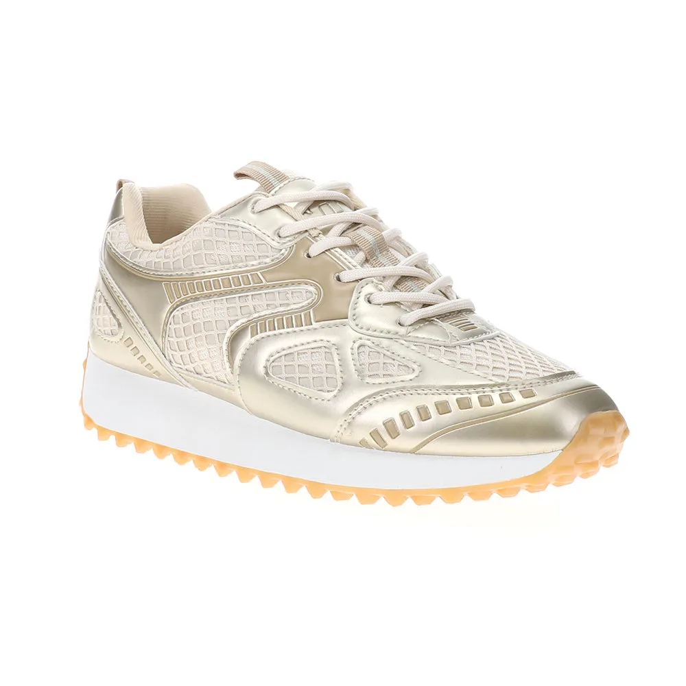 Apollo Metallic Lace Up Sneakers