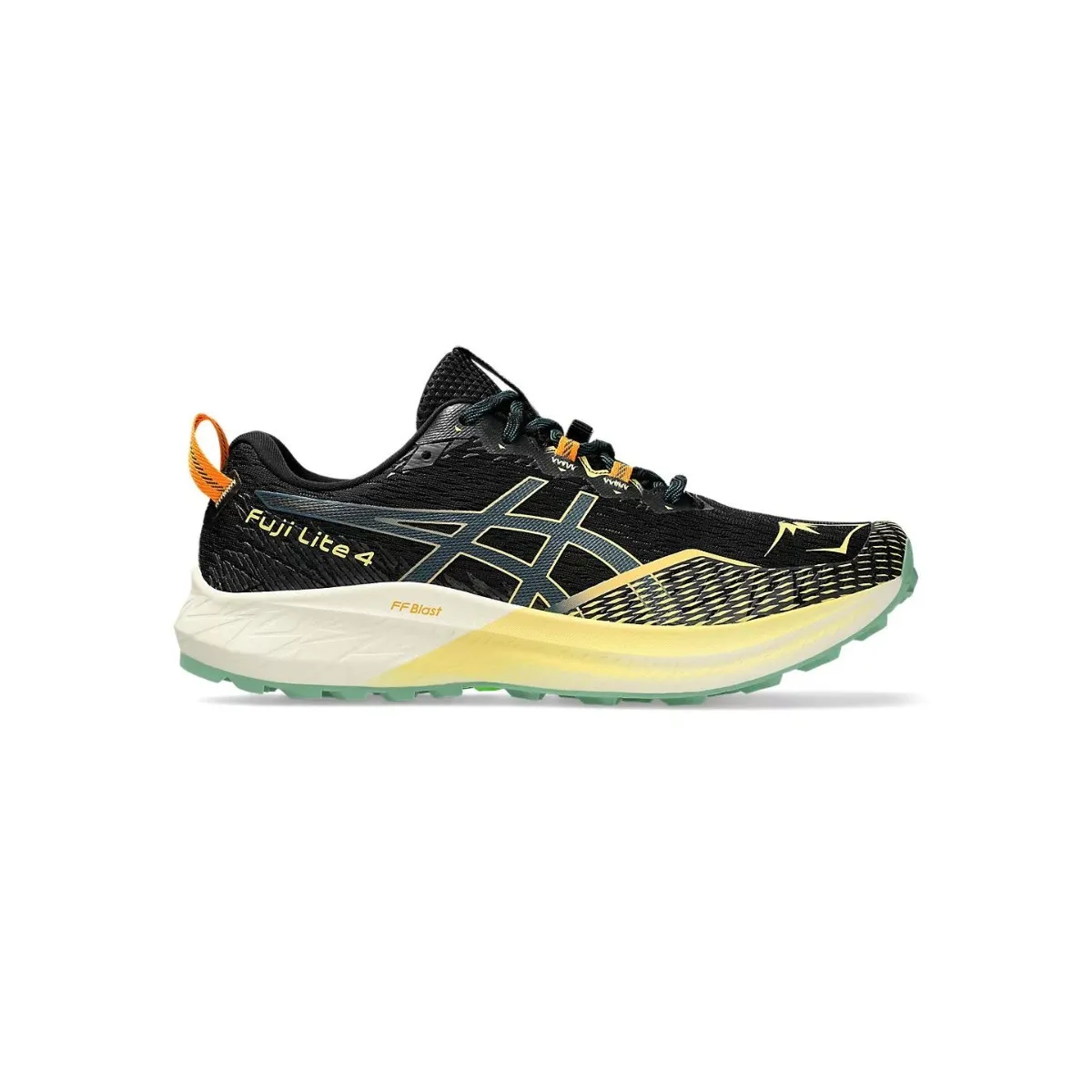 Asics Fuji Lite 4 Black Green SS24 Sneakers