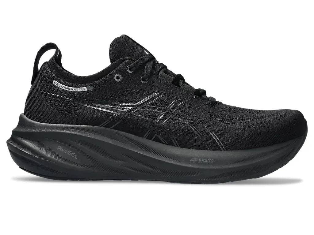 ASICS Gel Nimbus 26 (Black/Black) - Men's