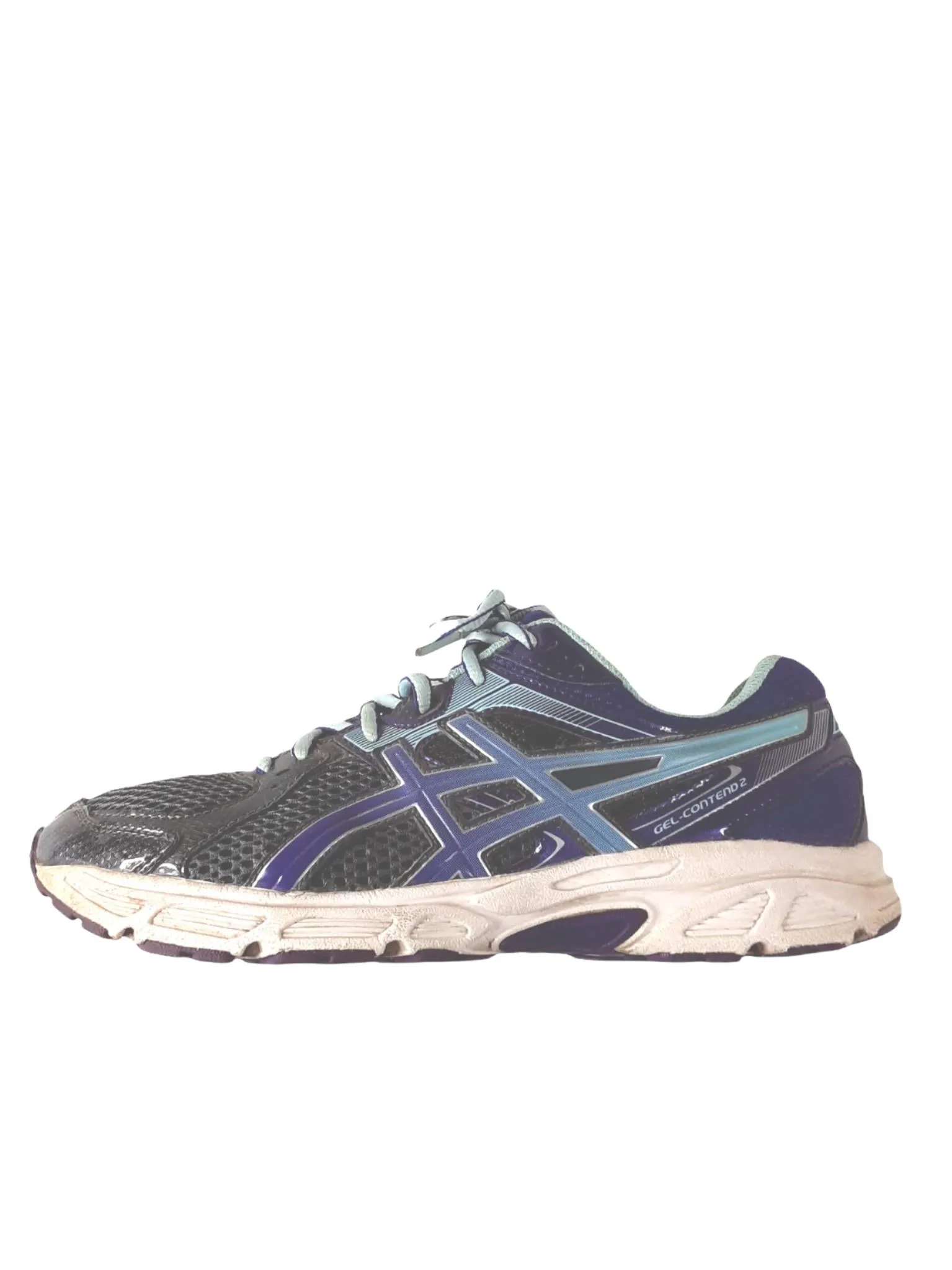 ASICS Gray/Purple Gel-Contend 2 Women's Shoes Women's (Size: 8.5) T474N