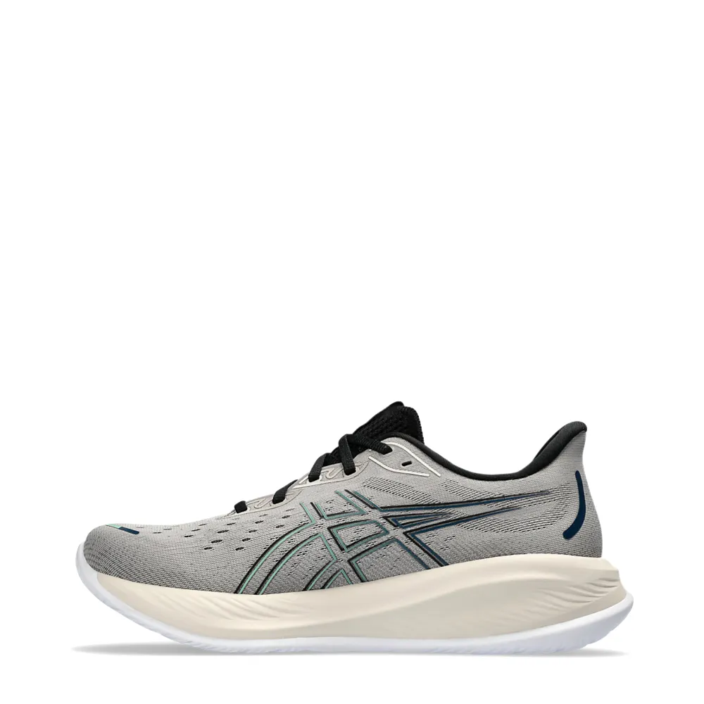 Asics Men's Gel-Cumulus 26 Sneaker in Moonrock/Dark Mint