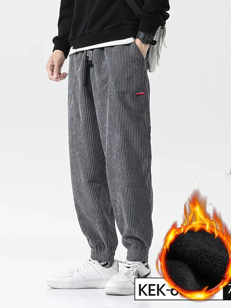 Baggy Corduroy Sweats | Fleece Joggers