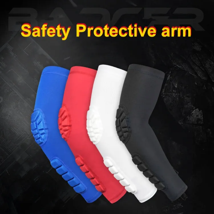 Basketball Sleeve Cellular Anti-collision Anti-slip Compression Elbow Protective Gear, Size:L(Red)