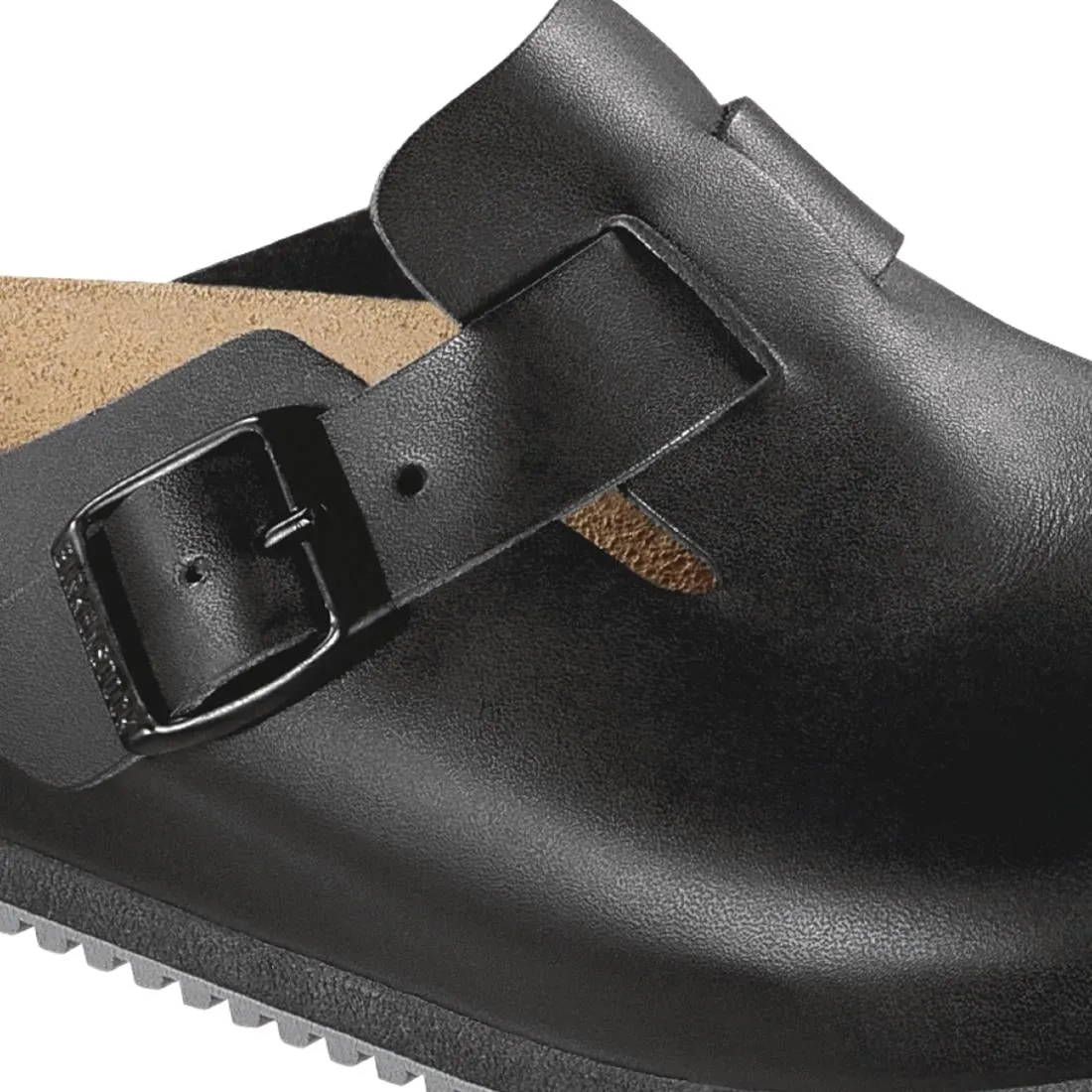 BB129-40 Birkenstock Super Grip Professional Boston Clogs Black 40