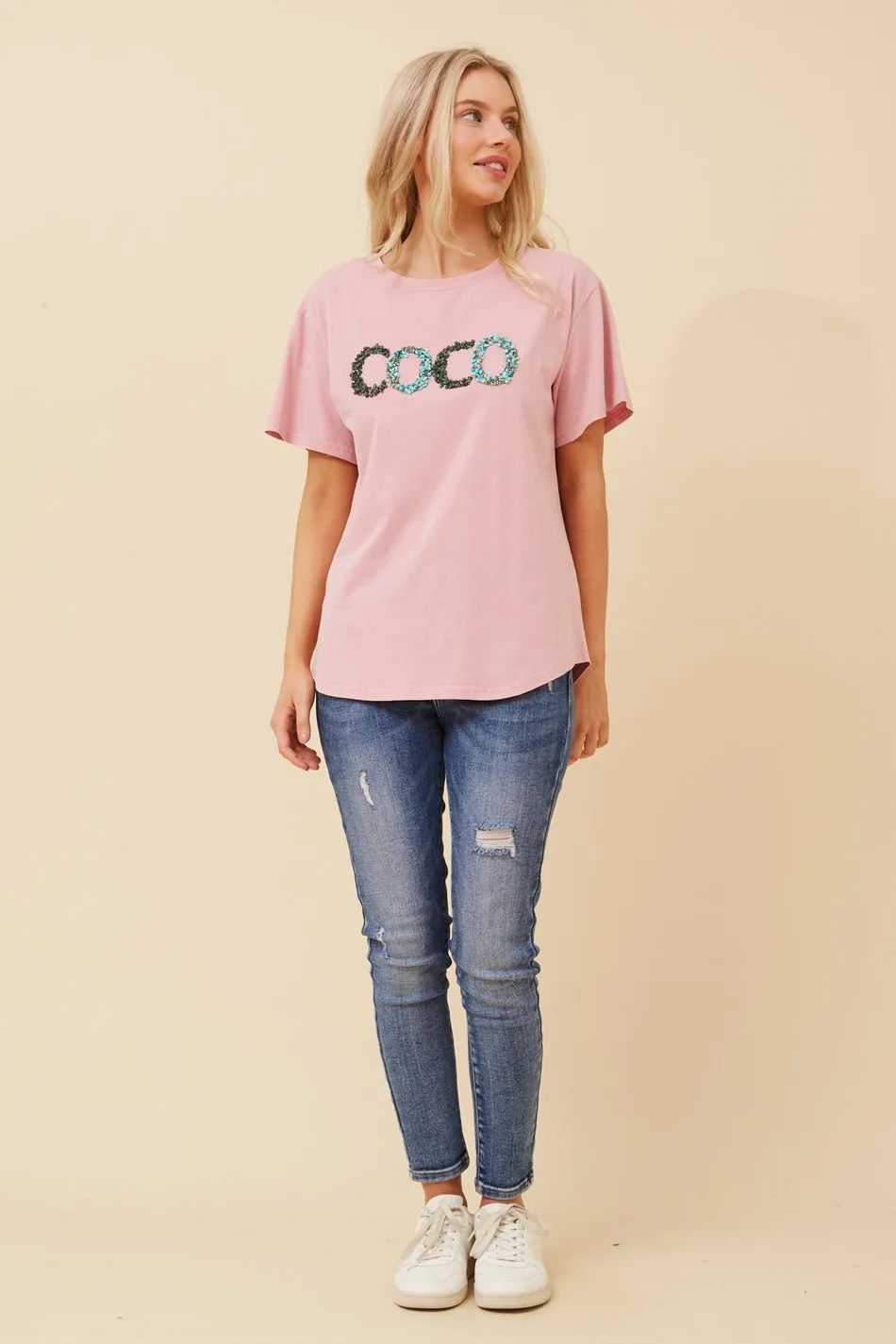 BINDI EMBELLISHED TEE