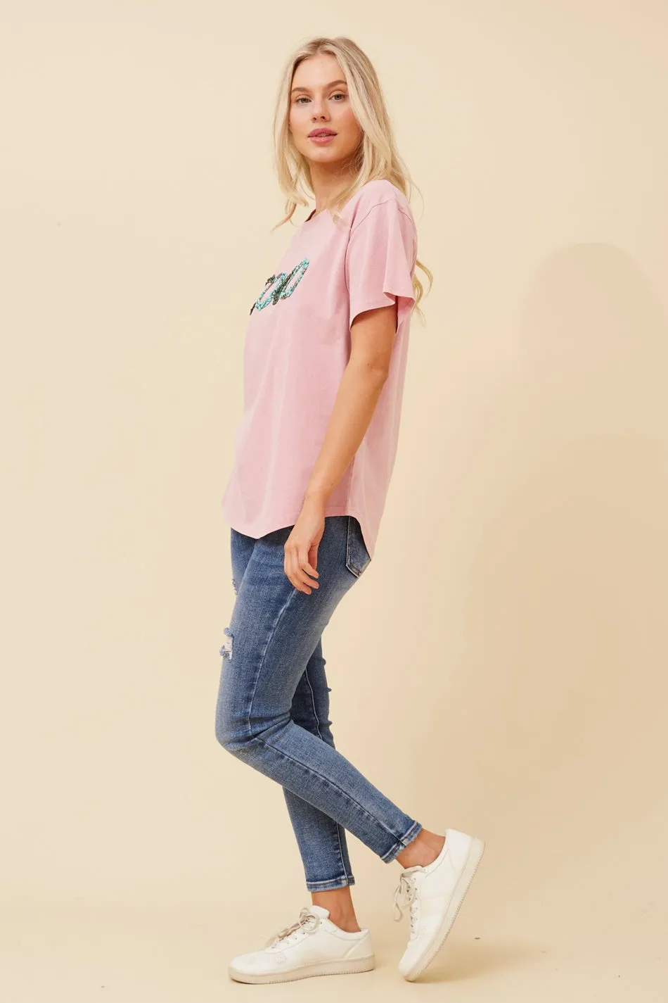 BINDI EMBELLISHED TEE