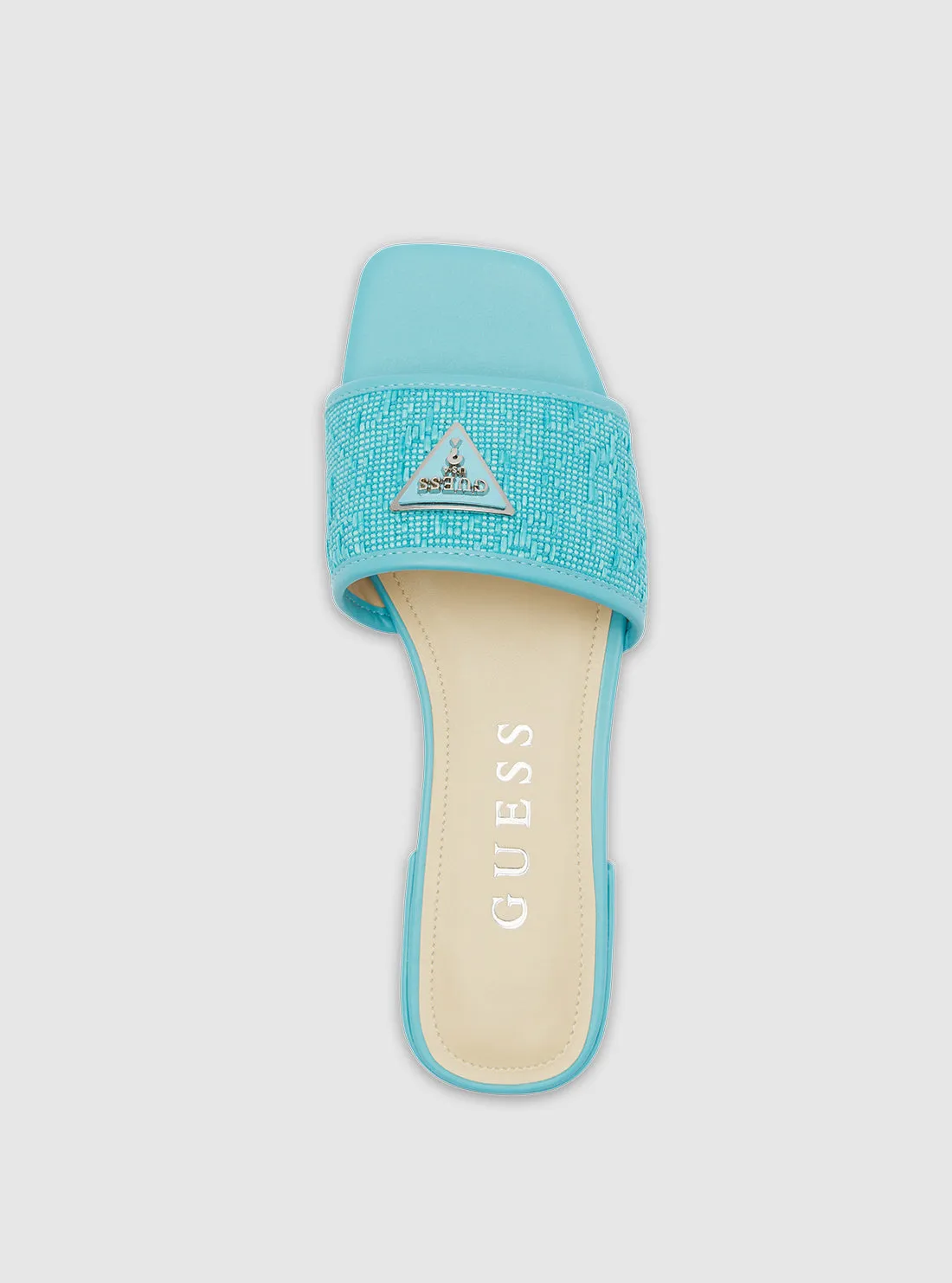 Blue Tamsey Slide Sandals