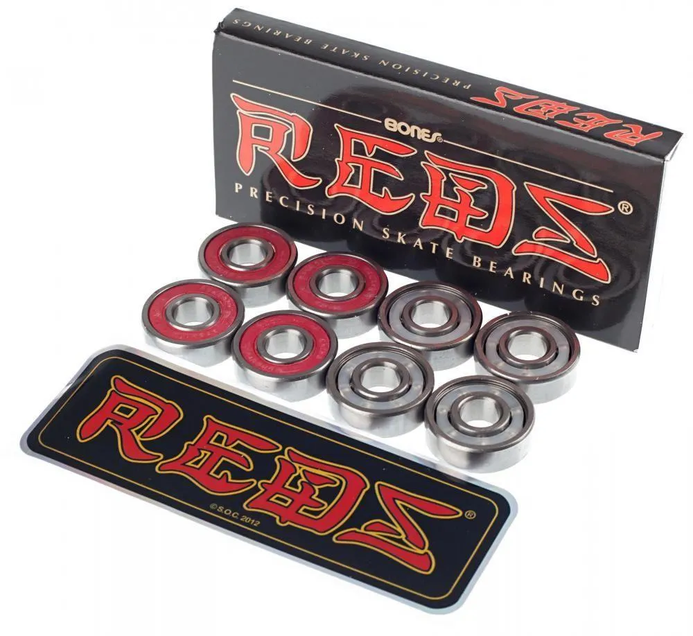 Bones Reds 608 Skateboard Bearings & Venom Bearing Lubricant Pack