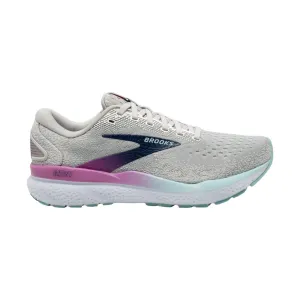 Brooks Women's Ghost 16 Road Running Shoes - White/Grey/Estate Blue