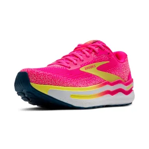 Brooks Women’s Ghost Max 2 Neutral Running & Walking Shoe - Pink/Lemon Tonic/Pink - 6 Medium