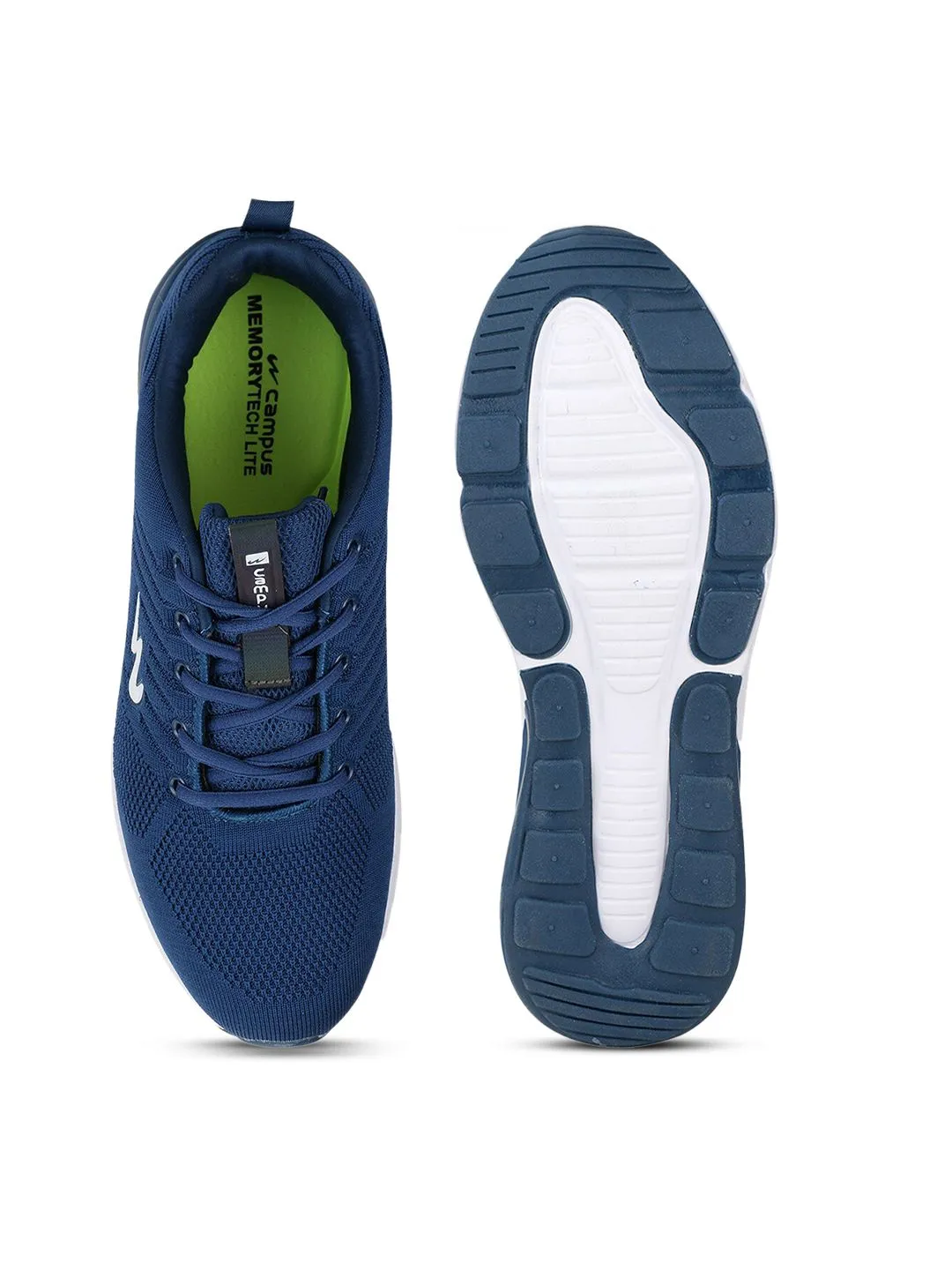 Campus Men Blue & White Mesh MIKE (N) Regular Phylon Running Shoes