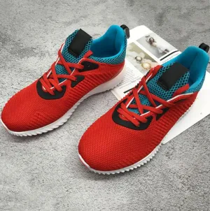 Casual Cosy Hit Color Net Round Toe Sport Sneakers