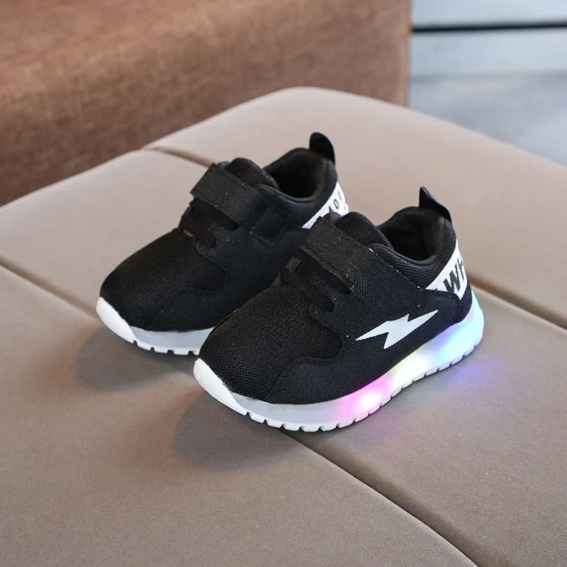 Children LED Sneakers Glowing kids Baby Girls Toddler Shoes with Light Up Luminous Sneakers