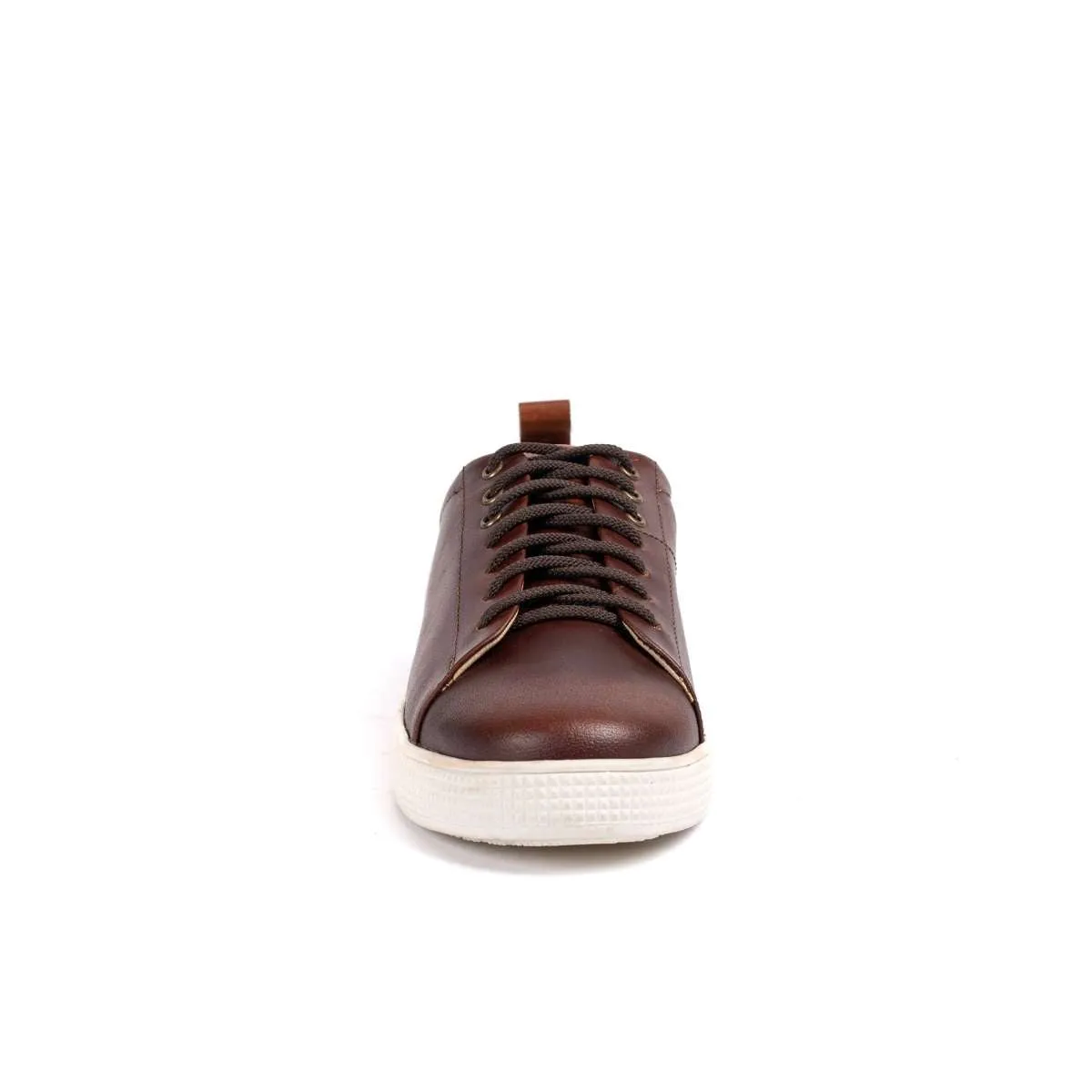 Cognac Leather Sneakers