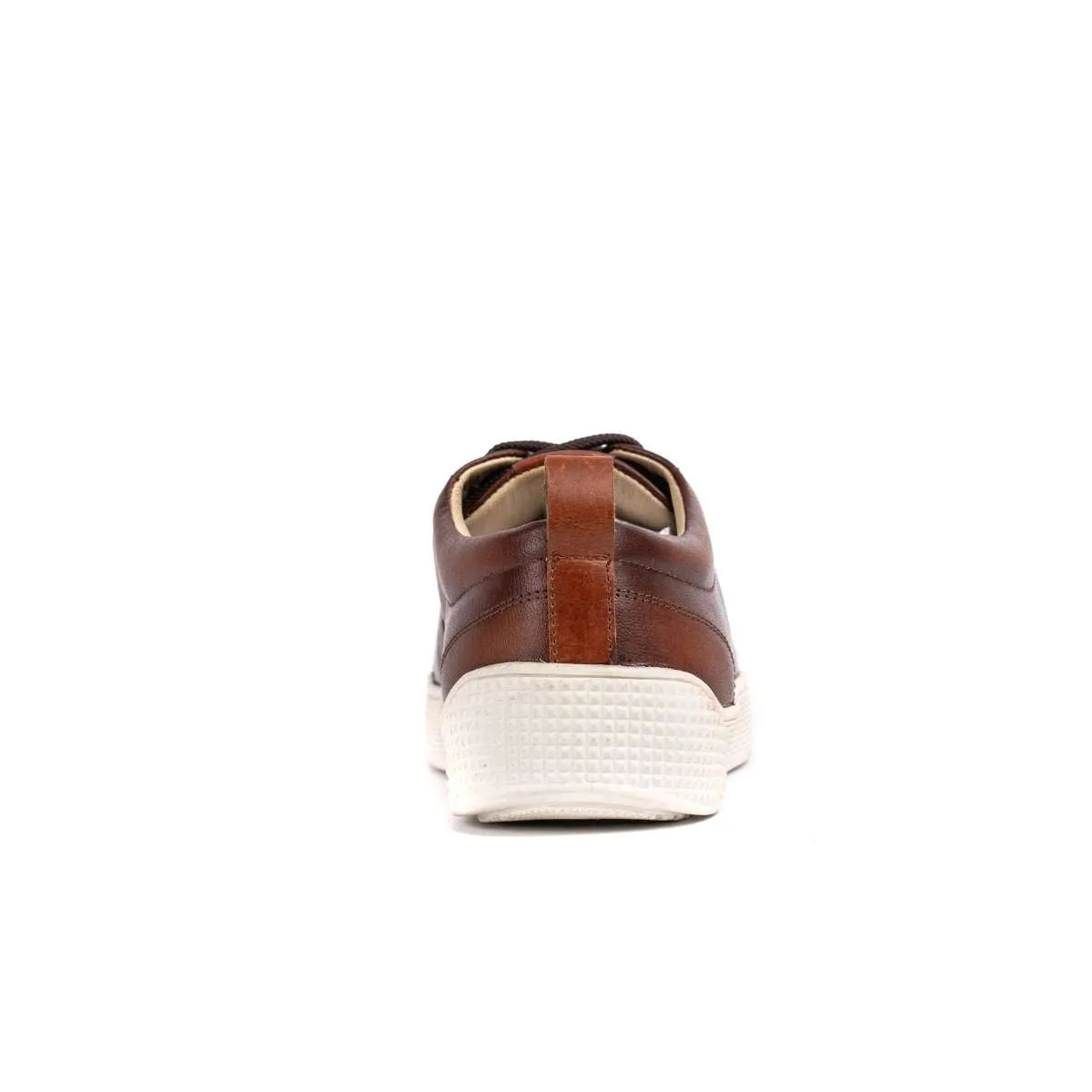 Cognac Leather Sneakers