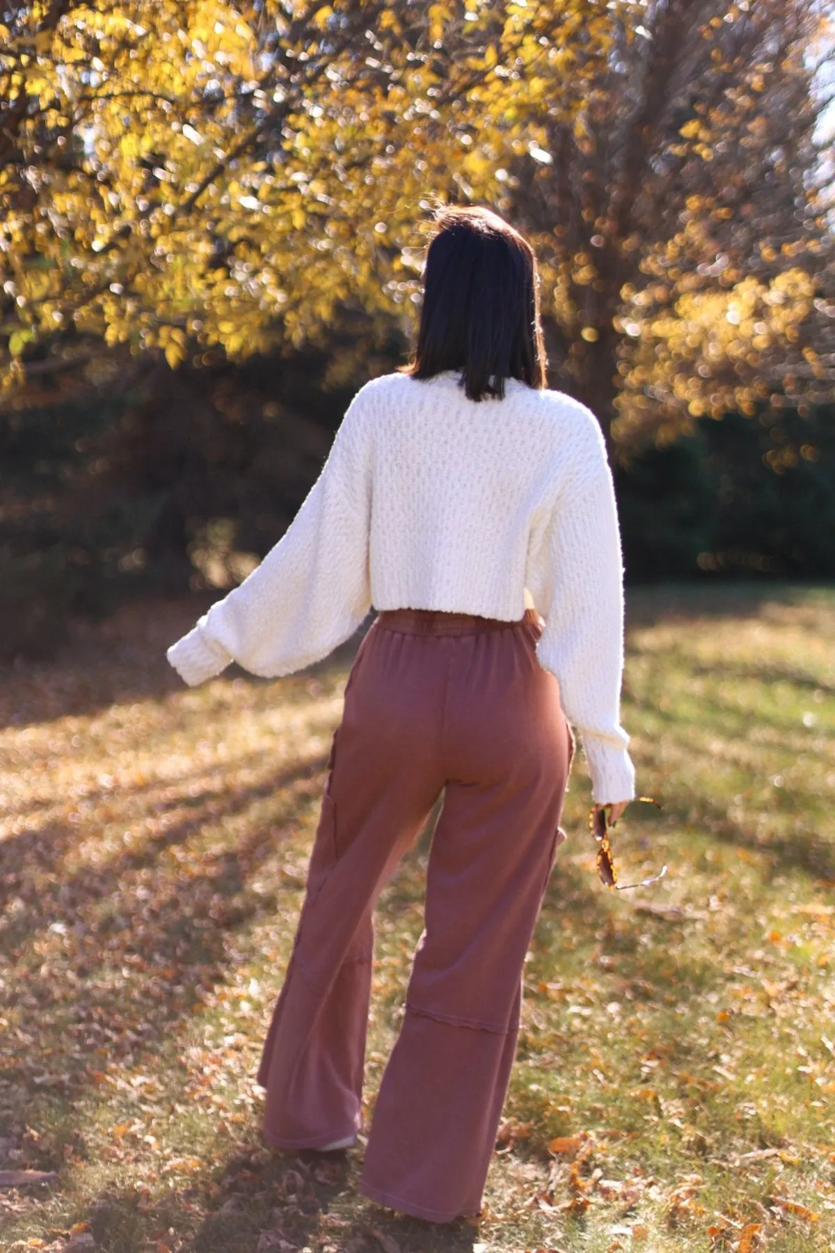 Comfy Casual Wide Leg Cargo Pants