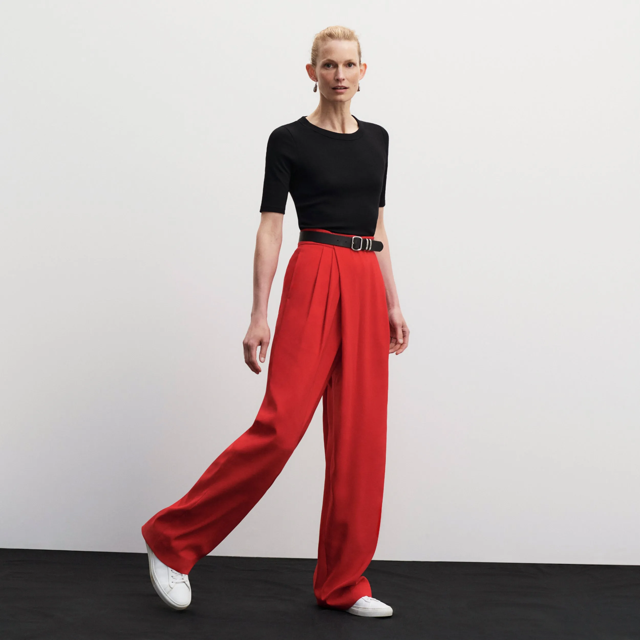 Conway Pant - Eco Sateen :: Maraschino