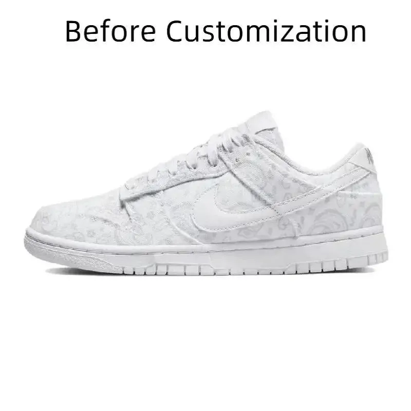 Customizable Nike Dunk Women's Skateboarding Sneakers DJ9955-100 in White