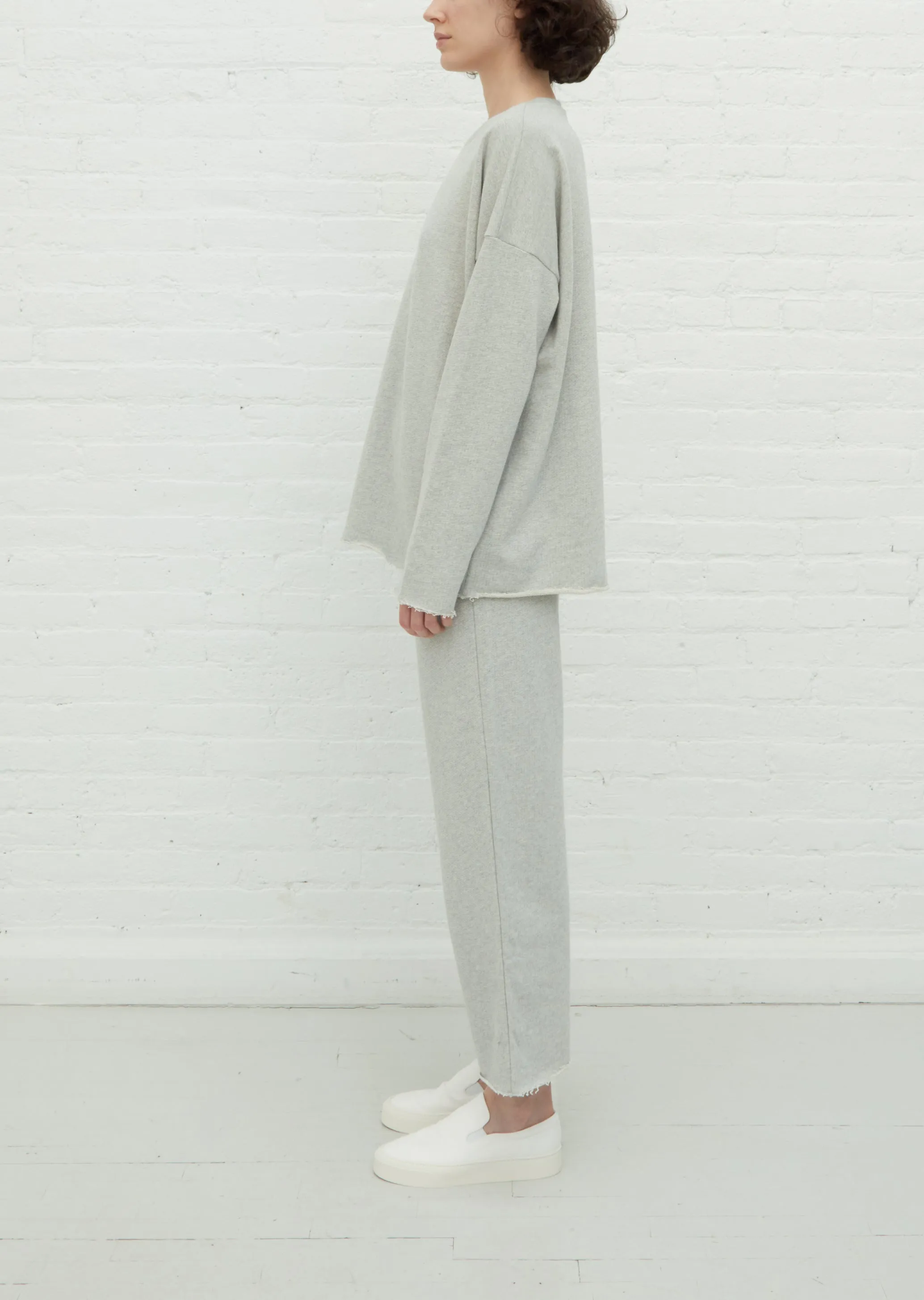 Cut Sweatshirt — Heather Grey