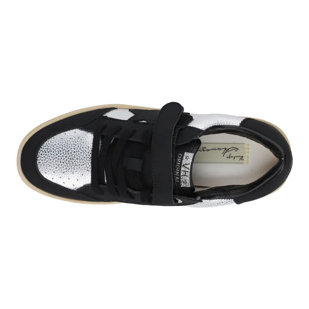 Dakota Metallic Perforated Slip On Sneakers