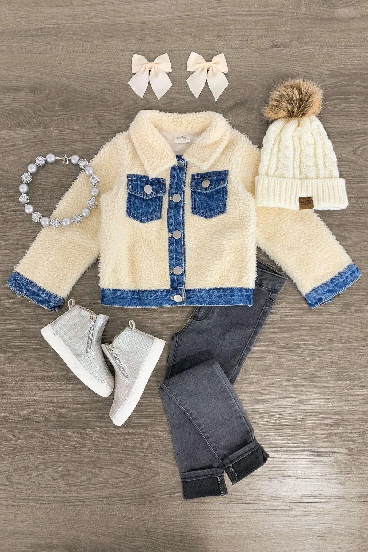 Denim Sherpa Jacket